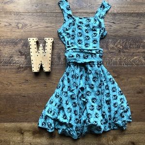 ModCloth guest of honor A line dress with ladybugs